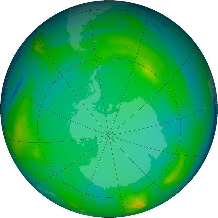 Ozone Map 1980-07-31